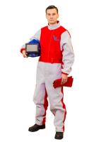 Комбинезон пескоструйщика ВЕКТОР проф с перчаткамир-р 56-58, рост 176