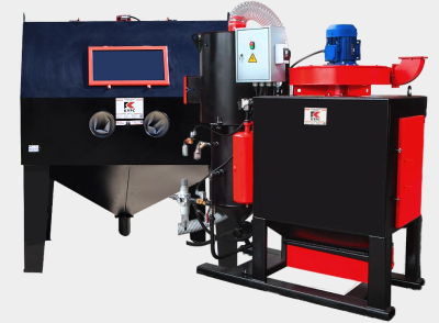 Пескоструйная камера PST-КСО-150 напорная, без ФВ, с ФВР 4.0 кВт, без выдвижного поворотного стола